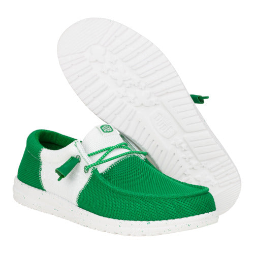 Wally Tri Varsity Mesh - Green/White - Image 3