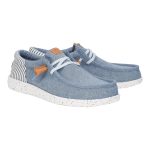 Wally Funk Seersucker - Faded Denim/Navy Blazer